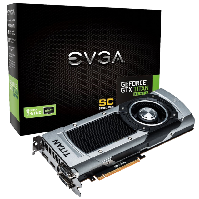 EVGA GeForce GTX TITAN BLACK Superclocked G Sync Support
